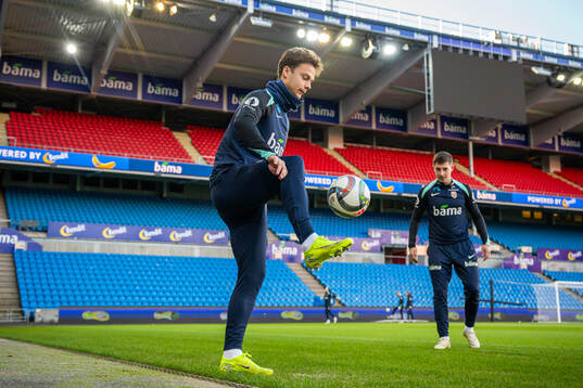 Felix Horn Myhre and Lasse Berg Johnsen of the Norwegian