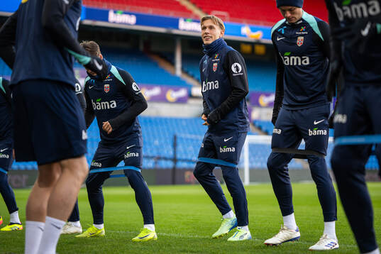 Marcus Holmgren Pedersen of the Norwegian national football