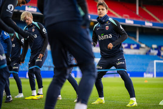Felix Horn Myhre of the Norwegian national football team