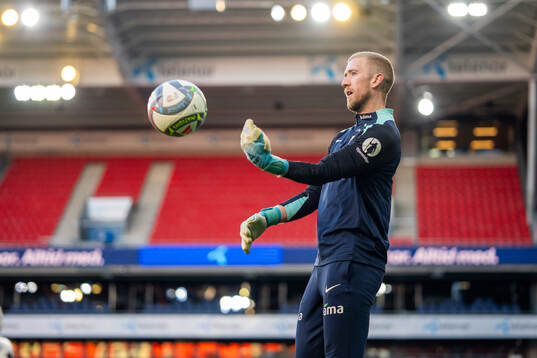 Goalkeeper Egil Selvik of the Norwegian national football