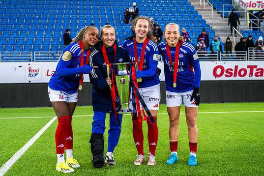Mawa Sesay, Stine Brekken, Lina Brigitta Skiaker Klech and
