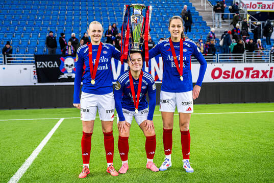 Karina Sævik, Olaug Tvedten and Emma Stølen Godø of