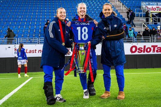 Stine Brekken, Tuva Espås and Selma Pettersen of