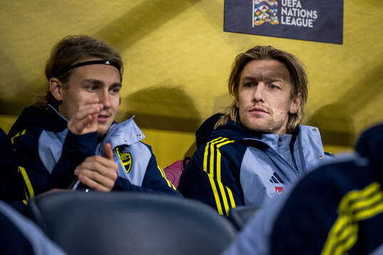 Sebastian Nanasi and Emil Forsberg of Sweden