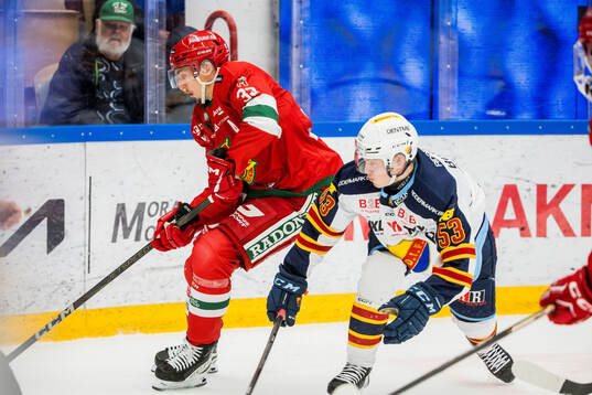 Moras William Pethrus och Djurgårdens David Blomgren