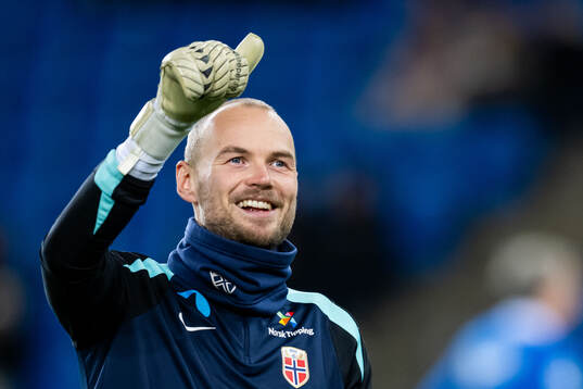 Goalkeeper Viljar Myhra of Norway