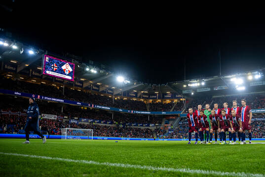 during the Nations League football match between Norway and