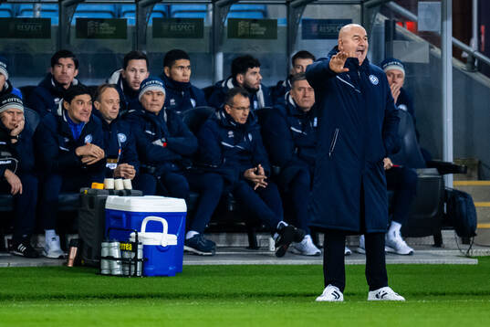 Head coach Stanislav Cherchesov of Kazakhstan