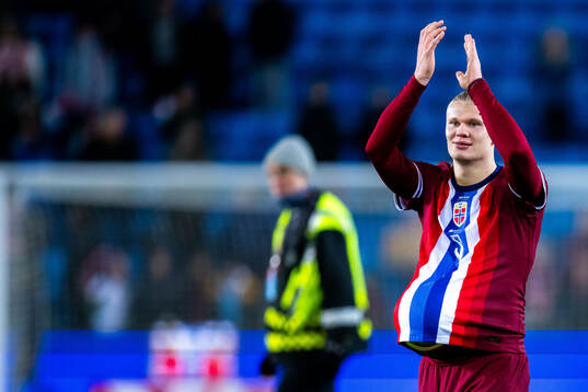 Erling Braut Haaland of Norway celebrates
