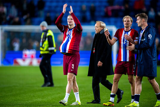 Erling Braut Haaland of Norway celebrates