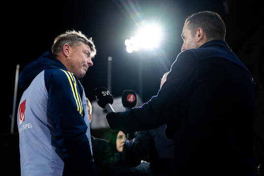 Head coach Jon Dahl Tomasson of the Swedish men's football