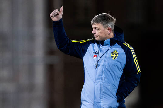 Head coach Jon Dahl Tomasson of the Swedish men's football