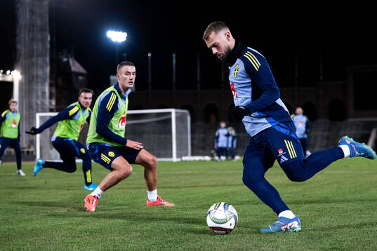 Jesper Karlström of the Swedish men's football national