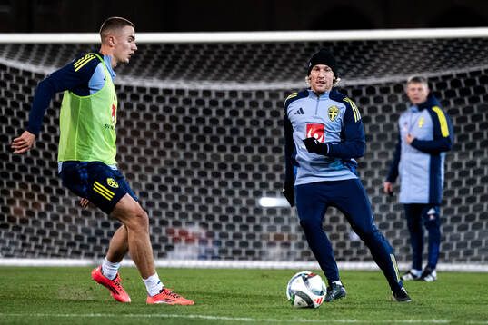 Gustaf Lagerbielke and Emil Forsberg of the Swedish men's