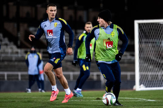 Gustaf Lagerbielke and Emil Forsberg of the Swedish men's