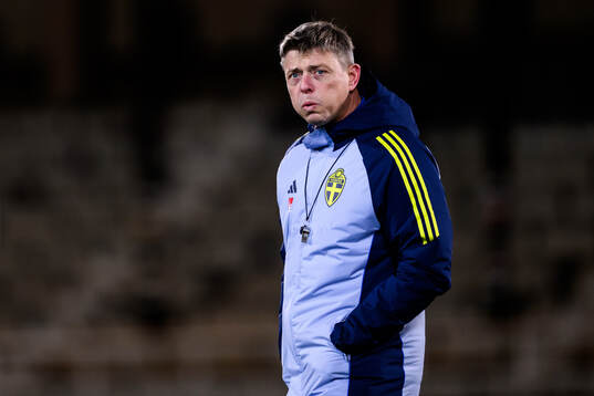 Head coach Jon Dahl Tomasson of the Swedish men's football