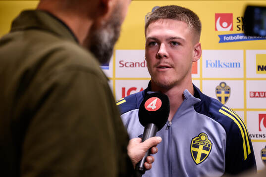 Emil Holm of the Swedish men's football national team at