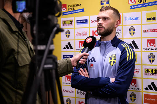 Jesper Karlström of the Swedish men's football national
