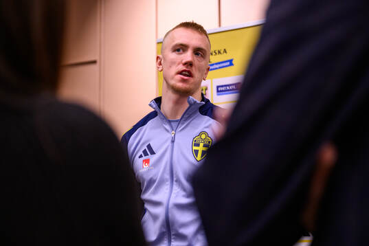 Isac Lidberg of the Swedish men's football national team at