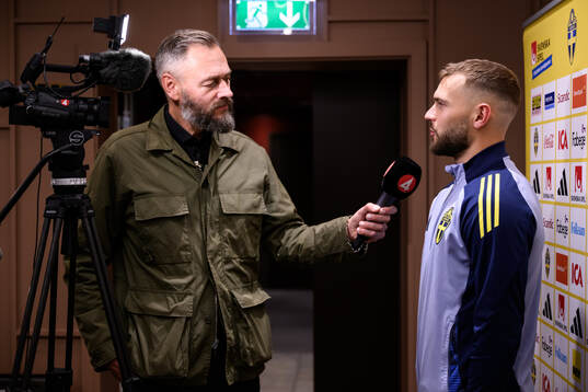 Olof Lundh from TV4 and Jesper Karlström of the Swedish