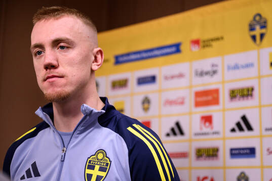 Isac Lidberg of the Swedish men's football national team at