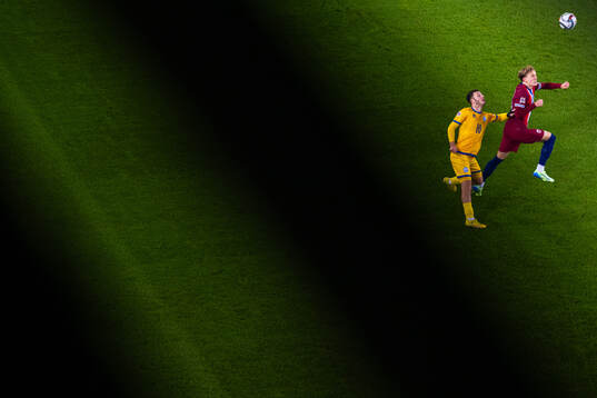 Maxim Samorodov of Kazakhstan and Marcus Holmgren Pedersen