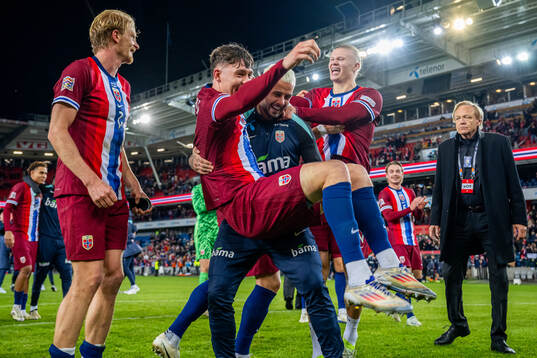 Morten Thorsby, Jørgen Strand Larsen, Aron Dønnum and