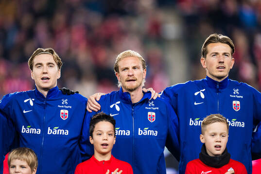Kristian Thorstvedt, Morten Thorsby and Sander Berge of