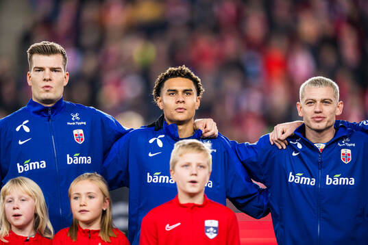 Alexander Sørloth, Antonio Nusa and Julian Ryerson of