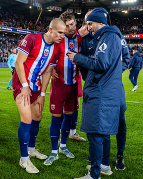Leo Østigård, Colin Rösler and kit manager Sigurd