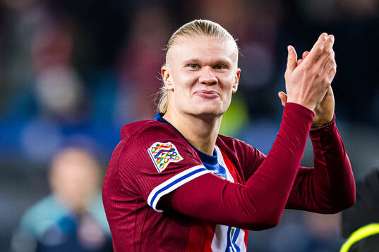 Erling Braut Haaland of Norway celebrates