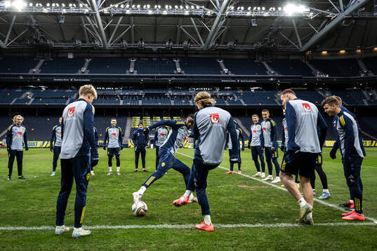 Alexander Isak of the Swedish men's national football team