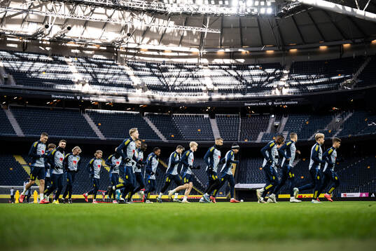 Players of the Swedish men's national football team at a