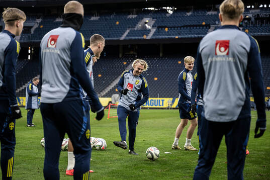 Emil Forsberg of the Swedish men's national football team