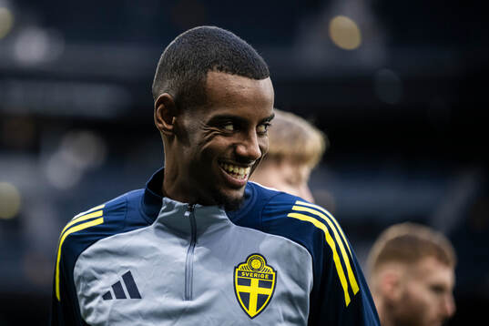 Alexander Isak of the Swedish men's national football team