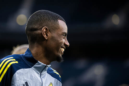 Alexander Isak of the Swedish men's national football team