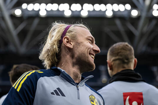 Emil Forsberg of the Swedish men's national football team