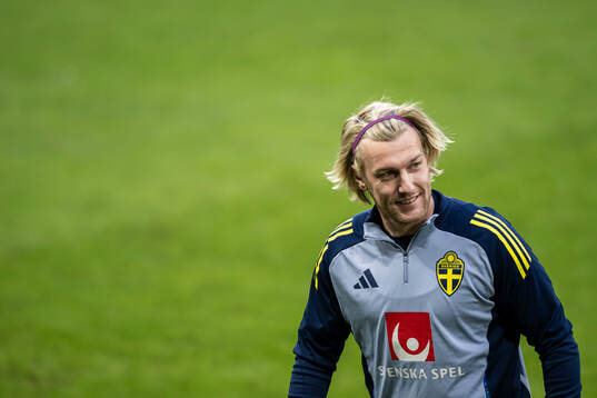 Emil Forsberg of the Swedish men's national football team