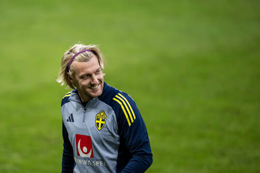 Emil Forsberg of the Swedish men's national football team