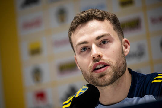 Gabriel Gudmundsson of the Swedish men's national football
