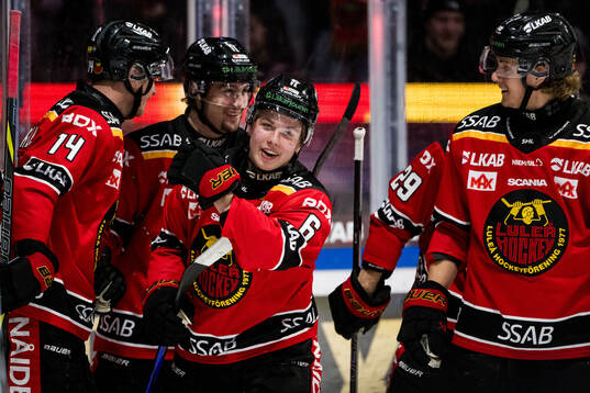 Luleås Isac Hedqvist jublar