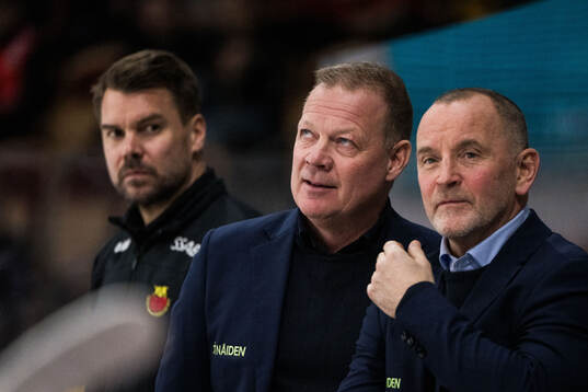 Luleås assisterande tränare Henrik Stridh och tränare