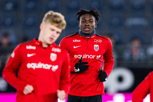 Seedyahmed Tijan Jatta of Norway warms up