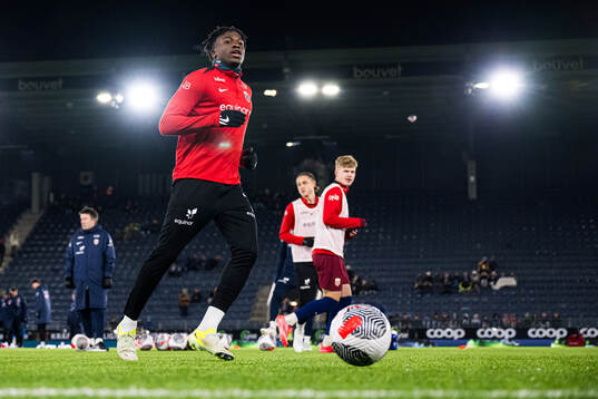 Seedyahmed Tijan Jatta of Norway warms up