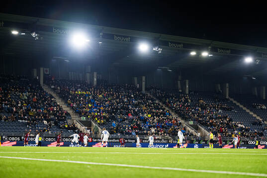 Spectators in the stands