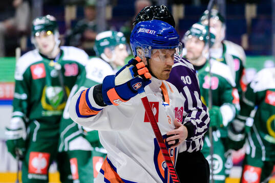 Teemu Suhonen of Tappara Tampere look dejected