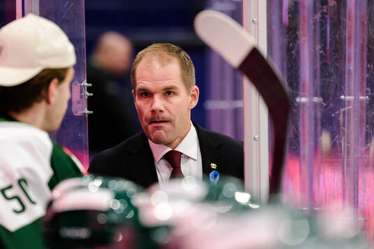 head coach Tomas Mitell of Färjestad