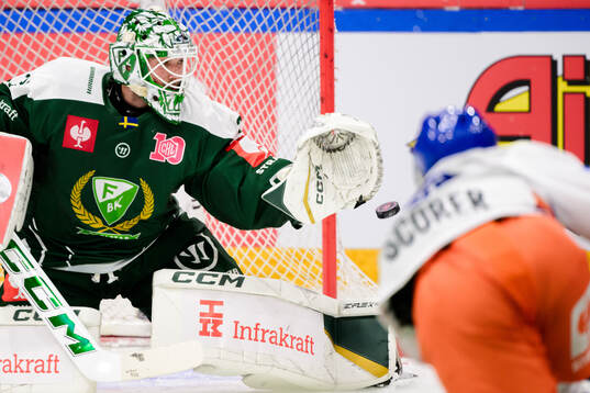 goaltender Maxime Lagacé of Färjestad