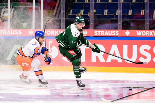 Ruben Rafkin of Tappara Tampere and Viktor Lodin of