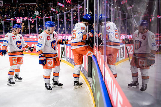 Petteri Puhakka, Otto Rauhala and Andrej Sustr of Tappara